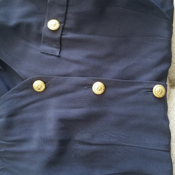 Vintage navy shirt dress - Picture 5 of 7